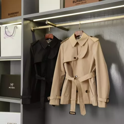Replica Burberry Trench Coat Long Sleeved For Women #1387278 $162.00 USD for Wholesale