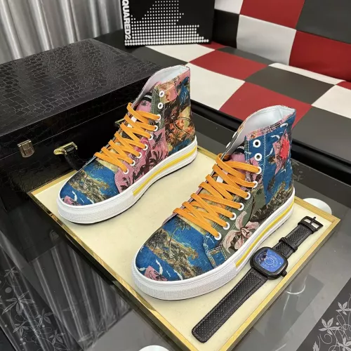 Replica Dsquared High Tops Shoes For Men #1387431 $82.00 USD for Wholesale