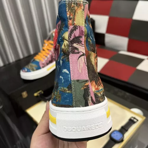 Replica Dsquared High Tops Shoes For Men #1387431 $82.00 USD for Wholesale