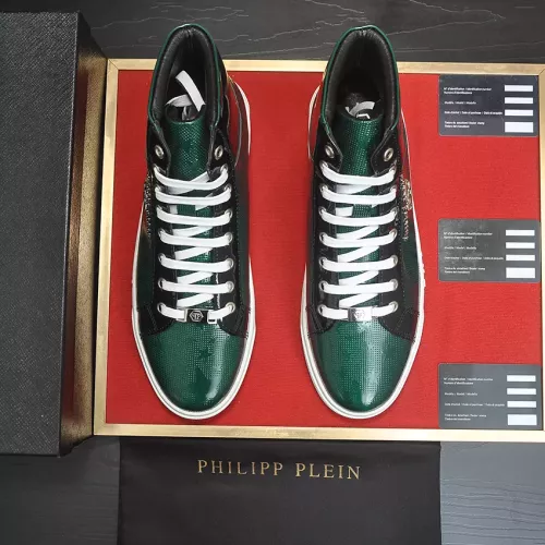 Replica Philipp Plein PP High Tops Shoes For Men #1387891 $92.00 USD for Wholesale