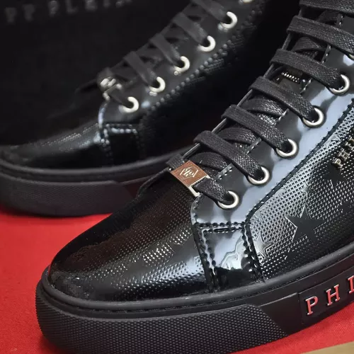 Replica Philipp Plein PP High Tops Shoes For Men #1387894 $92.00 USD for Wholesale