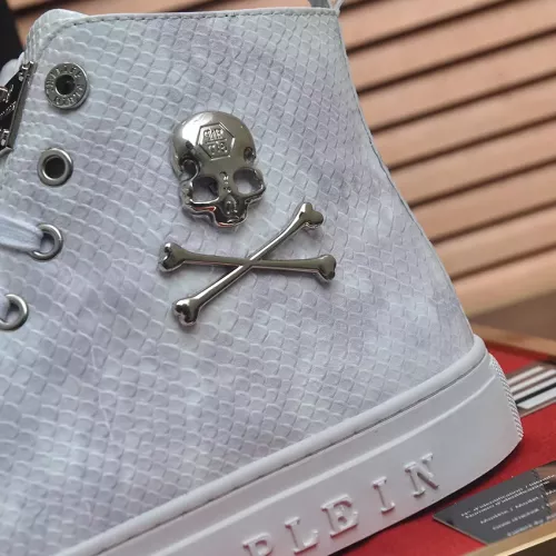 Replica Philipp Plein PP High Tops Shoes For Men #1387896 $92.00 USD for Wholesale