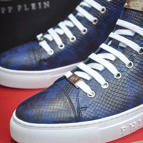 Replica Philipp Plein PP High Tops Shoes For Men #1387897 $92.00 USD for Wholesale