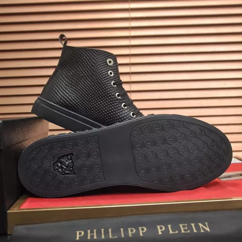 Replica Philipp Plein PP High Tops Shoes For Men #1387903 $92.00 USD for Wholesale