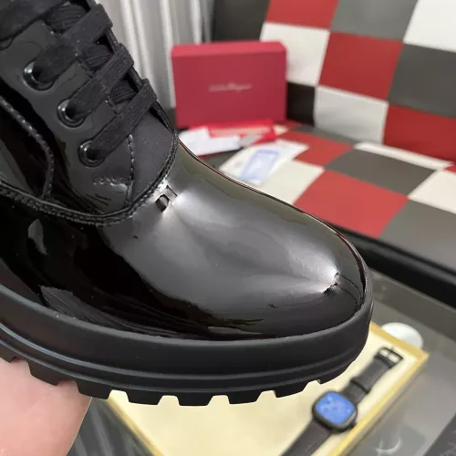 Replica Salvatore Ferragamo Leather Shoes For Men #1387955 $118.00 USD for Wholesale