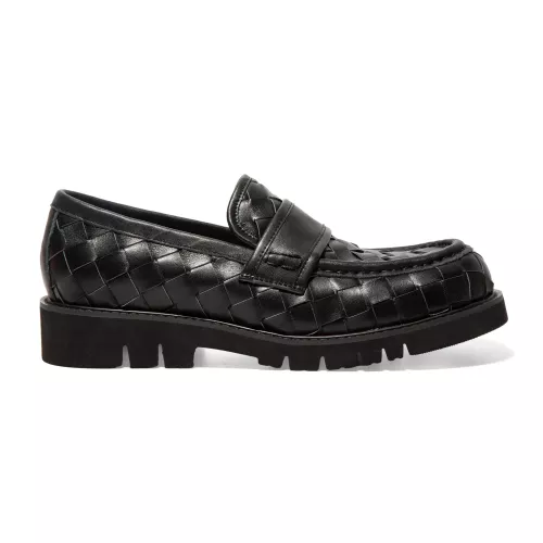 Replica Bottega Veneta BV Leather Shoes For Men #1387964 $135.00 USD for Wholesale