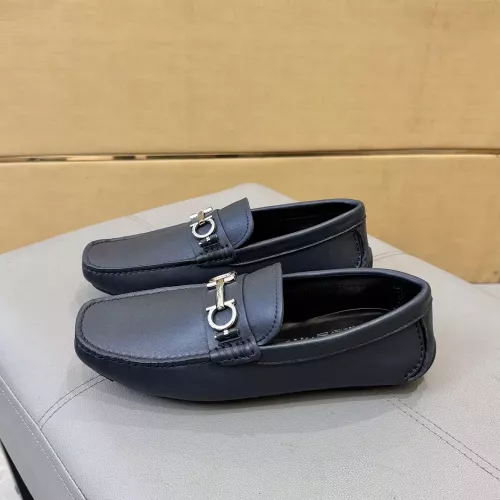 Replica Salvatore Ferragamo Leather Shoes For Men #1388079 $96.00 USD for Wholesale