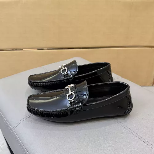 Replica Salvatore Ferragamo Leather Shoes For Men #1388083 $96.00 USD for Wholesale