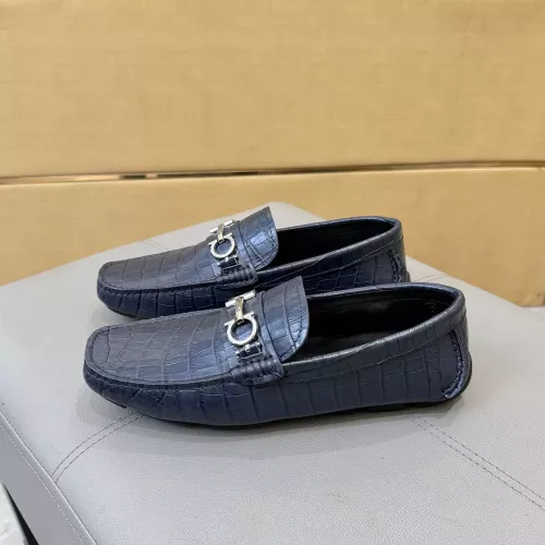 Replica Salvatore Ferragamo Leather Shoes For Men #1388087 $96.00 USD for Wholesale