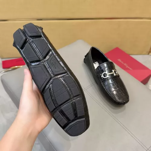 Replica Salvatore Ferragamo Leather Shoes For Men #1388088 $96.00 USD for Wholesale