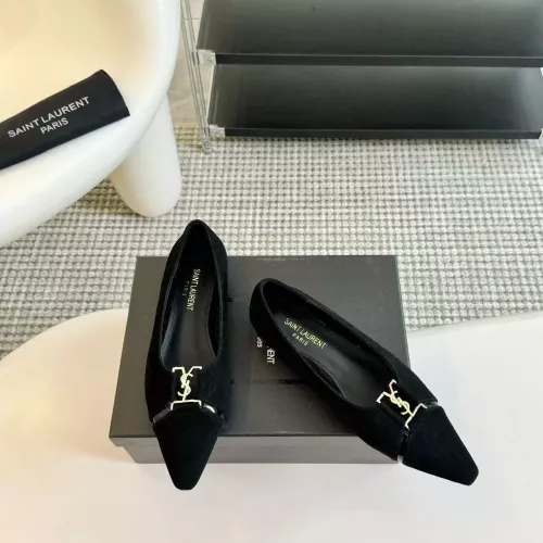 Replica Yves Saint Laurent YSL Flat Shoes For Women #1388550 $108.00 USD for Wholesale