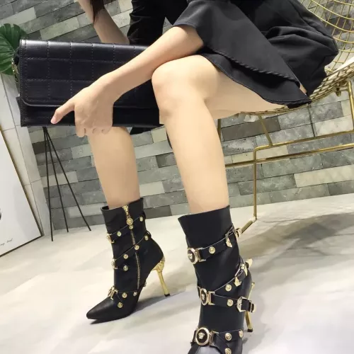 Replica Versace Boots For Women #1388586 $125.00 USD for Wholesale