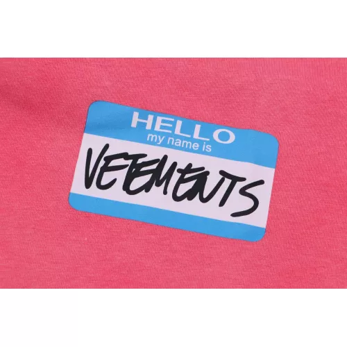 Replica VETEMENTS T-Shirts Short Sleeved For Unisex #1390234 $40.00 USD for Wholesale