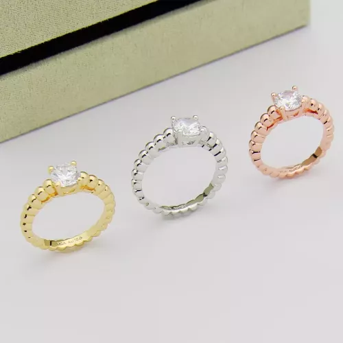 Replica Van Cleef & Arpels Rings In Rose Gold For Women #1390289 $25.00 USD for Wholesale