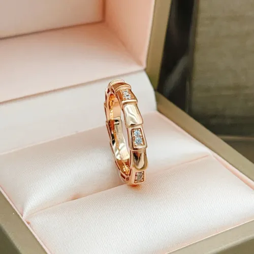 Replica Bvlgari Rings In Rose Gold For Women #1390504 $27.00 USD for Wholesale