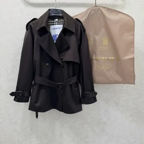 Burberry Trench Coat Long Sleeved For Women #1390952