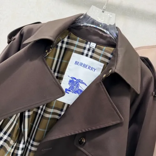 Replica Burberry Trench Coat Long Sleeved For Women #1390952 $165.00 USD for Wholesale