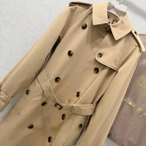Replica Burberry Trench Coat Long Sleeved For Women #1390955 $190.00 USD for Wholesale