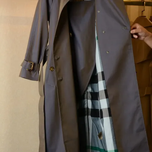 Replica Burberry Trench Coat Long Sleeved For Women #1391046 $172.00 USD for Wholesale