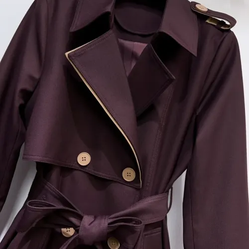 Replica Burberry Trench Coat Long Sleeved For Women #1391098 $132.00 USD for Wholesale