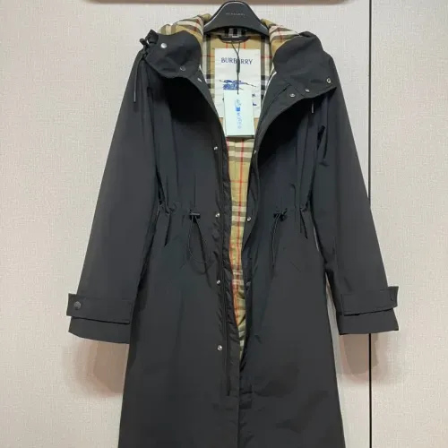 Replica Burberry Trench Coat Long Sleeved For Women #1391099 $170.00 USD for Wholesale