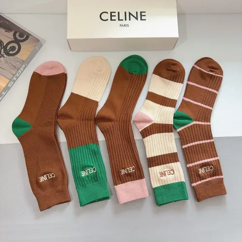 Replica Celine Socks #1391166 $29.00 USD for Wholesale