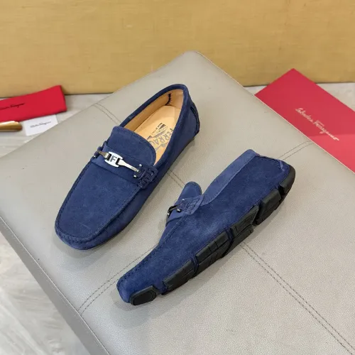 Salvatore Ferragamo Leather Shoes For Men #1391716