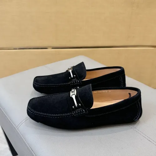 Replica Salvatore Ferragamo Leather Shoes For Men #1391718 $96.00 USD for Wholesale