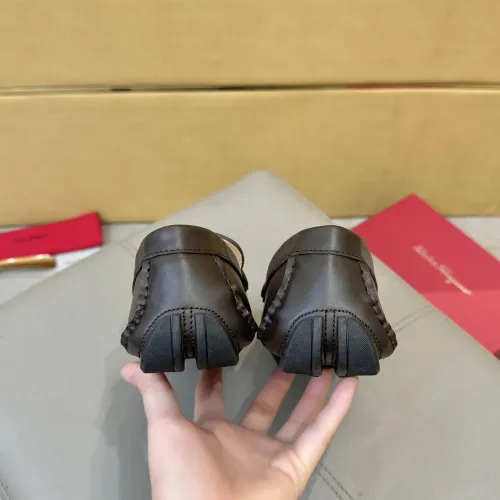 Replica Salvatore Ferragamo Leather Shoes For Men #1391729 $96.00 USD for Wholesale