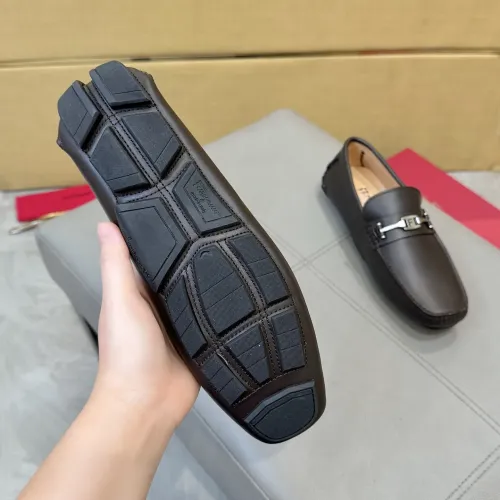Replica Salvatore Ferragamo Leather Shoes For Men #1391729 $96.00 USD for Wholesale