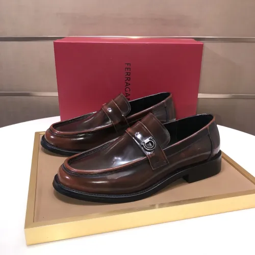 Salvatore Ferragamo Leather Shoes For Men #1391771