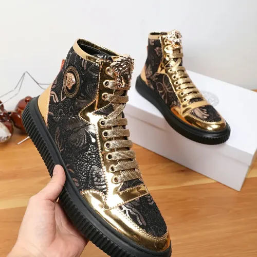 Replica Versace High Tops Shoes For Men #1391804 $76.00 USD for Wholesale