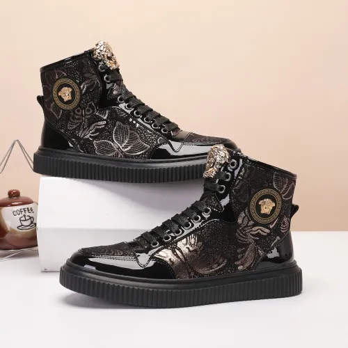 Replica Versace High Tops Shoes For Men #1391805 $76.00 USD for Wholesale