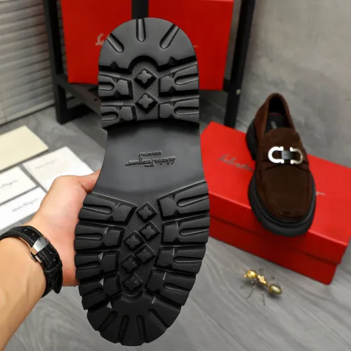 Replica Salvatore Ferragamo Leather Shoes For Men #1392097 $112.00 USD for Wholesale