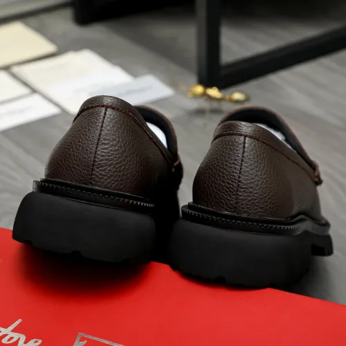 Replica Salvatore Ferragamo Leather Shoes For Men #1392102 $112.00 USD for Wholesale