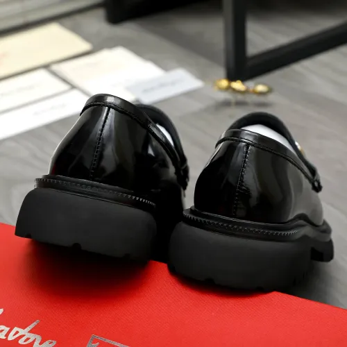 Replica Salvatore Ferragamo Leather Shoes For Men #1392109 $112.00 USD for Wholesale