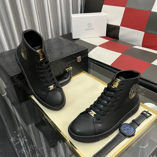 Replica Versace High Tops Shoes For Men #1392489 $80.00 USD for Wholesale