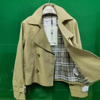 $162.00 USD Burberry Trench Coat Long Sleeved For Women #1387266
