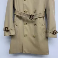 $185.00 USD Burberry Trench Coat Long Sleeved For Men #1387279