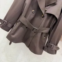 $165.00 USD Burberry Trench Coat Long Sleeved For Women #1390952