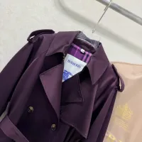 $165.00 USD Burberry Trench Coat Long Sleeved For Women #1390953