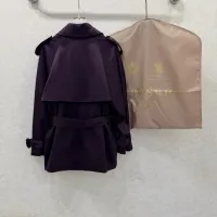 $165.00 USD Burberry Trench Coat Long Sleeved For Women #1390953