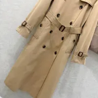 $190.00 USD Burberry Trench Coat Long Sleeved For Women #1390955