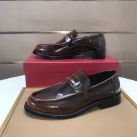 $100.00 USD Salvatore Ferragamo Leather Shoes For Men #1391771