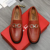 $85.00 USD Salvatore Ferragamo Leather Shoes For Men #1392088