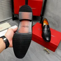 $92.00 USD Salvatore Ferragamo Leather Shoes For Men #1392091