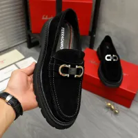$112.00 USD Salvatore Ferragamo Leather Shoes For Men #1392100