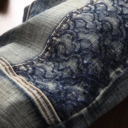 Replica Balmain Jeans For Men #1394585 $48.00 USD for Wholesale