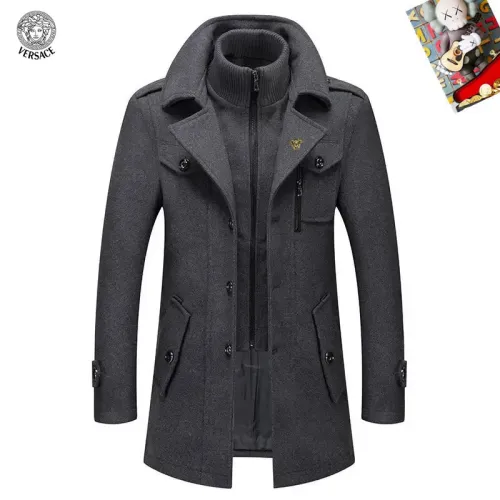 Versace Coats Long Sleeved For Men #1395503