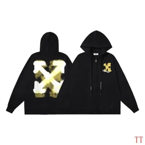 Replica Off-White Hoodies Long Sleeved For Unisex #1396313 $60.00 USD for Wholesale